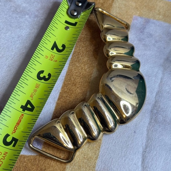 Vintage Alexis Kirk Gold Metal Belt Buckle